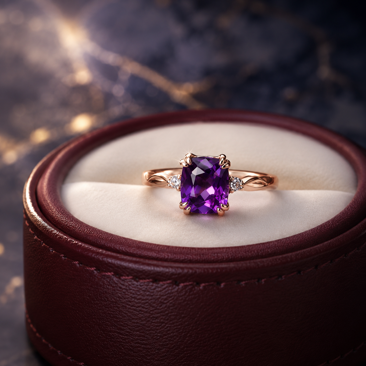 Lavender Amethyst Ring