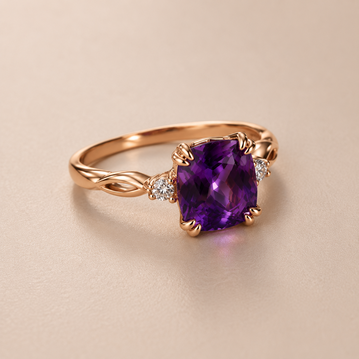 Lavender Amethyst Ring